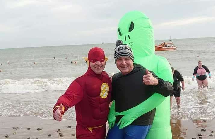 Swimmers at the 2024 event. Picture: Ramsgate New Year's Day Dip