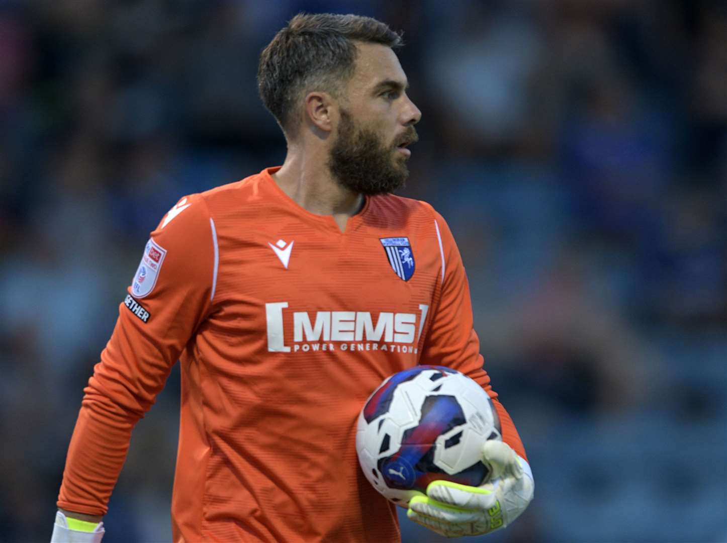 Glenn Morris is ineligible against his parent club as Gillingham visit Crawley. Picture: Barry Goodwin