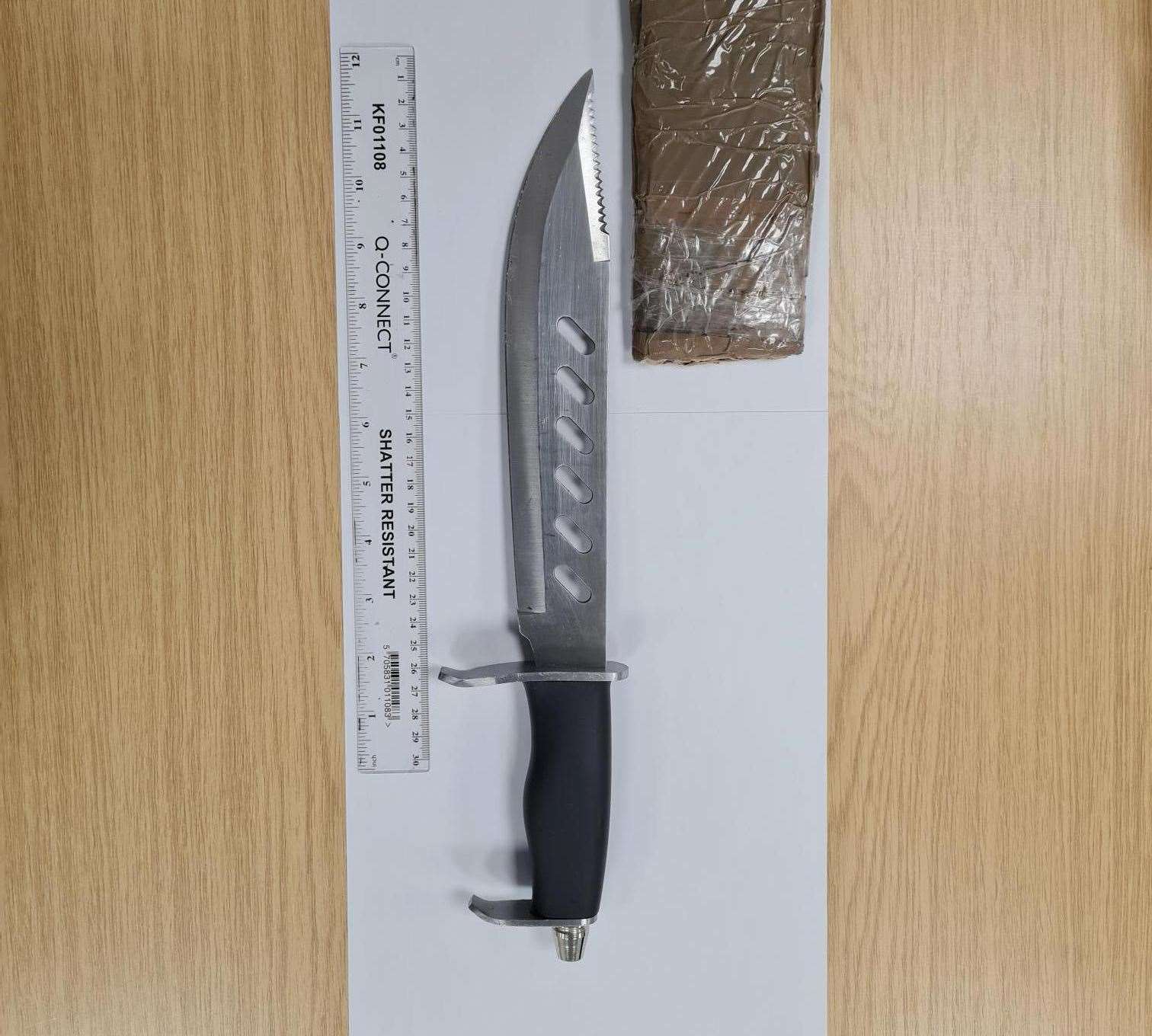 He was found with a knife at Dartford train station. Picture: BTP