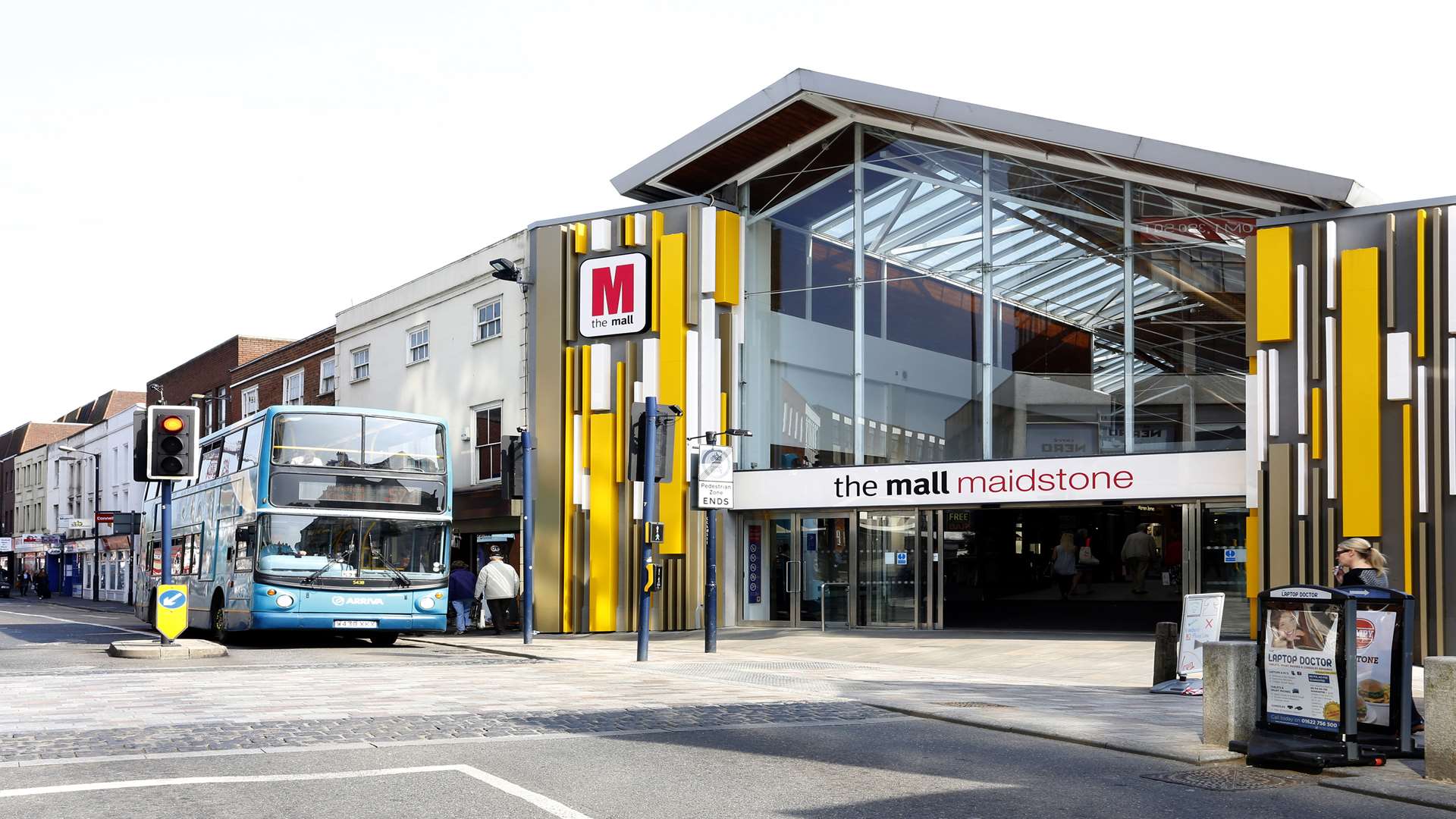 The revamped King's Street entrance at The Mall