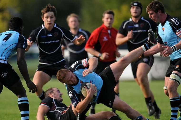 Canterbury win possession against Taunton. Picture: Harry Trump