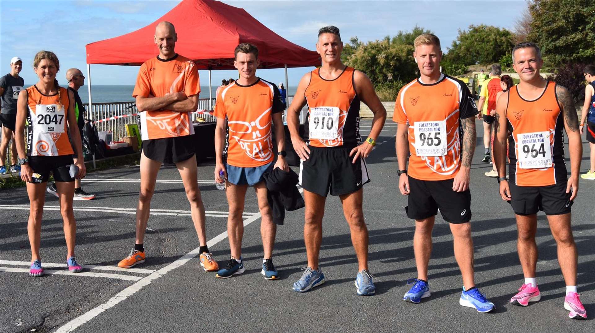 Deal Tri members at the Folkestone 10K