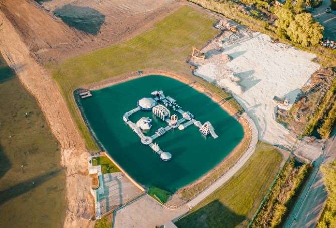 An aerial view of the centre in Sandwich. Picture: Ryan Peacock