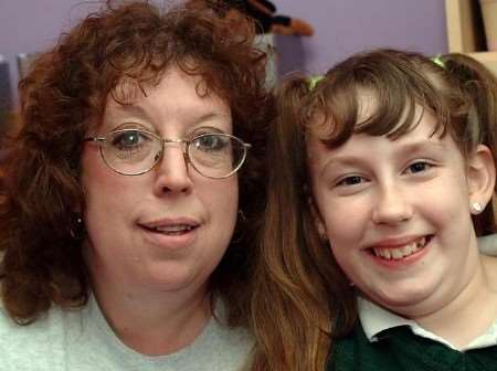 BIG STEP AHEAD: Charlotte Whale with her mother Lori. Picture: GARY BROWNE