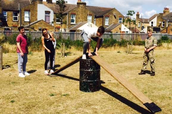 Pupils at Oasis Academy Isle of Sheppey being put through their paces