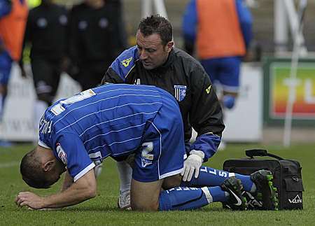 Barry Fuller receives treatment at Hereford