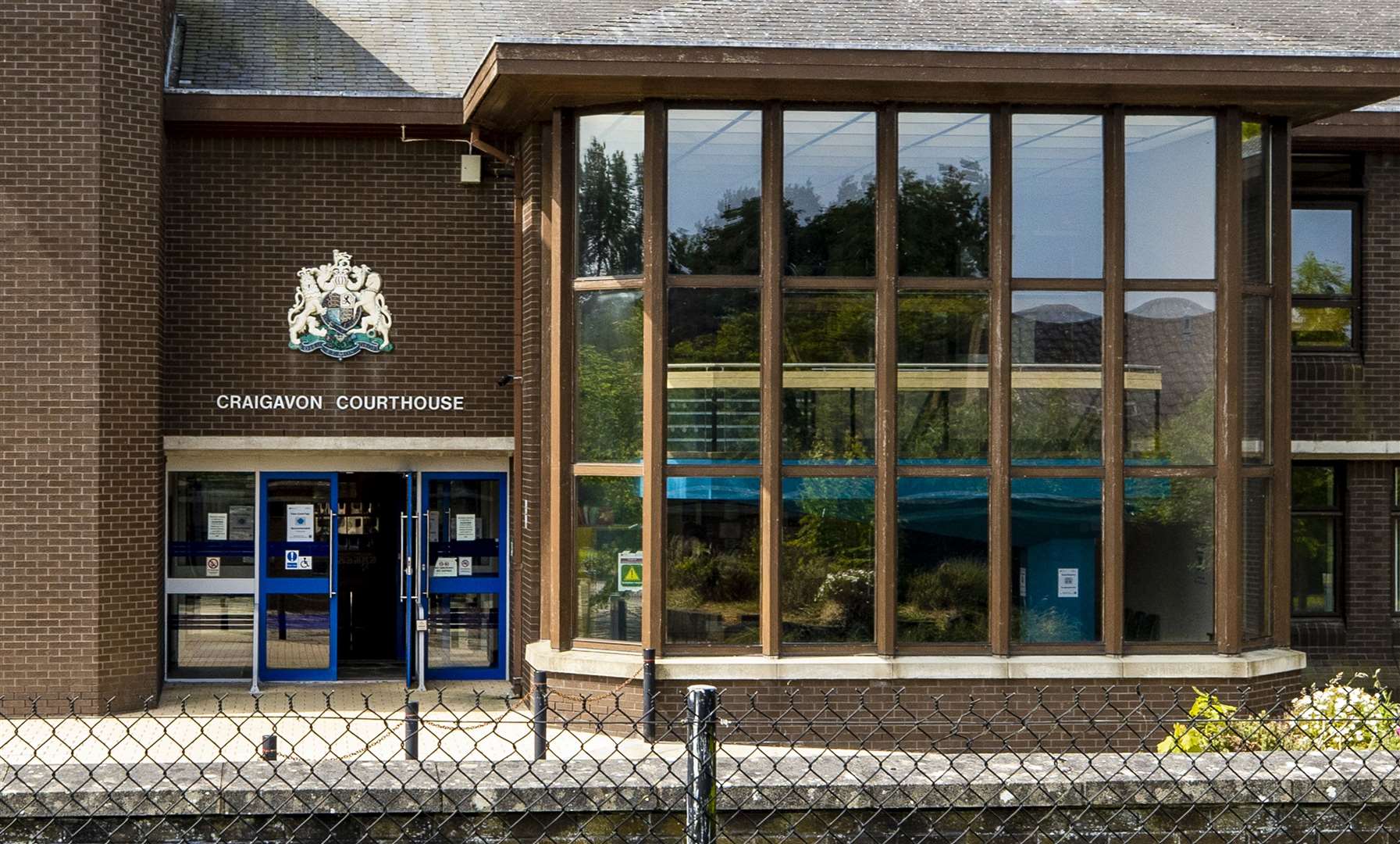 Craigavon Courthouse where Daniel Sebastian Allen pleaded guilty to the murder of Roman Gossett, Sabrina Gossett, and Morgana Quinn (Liam McBurney/PA)