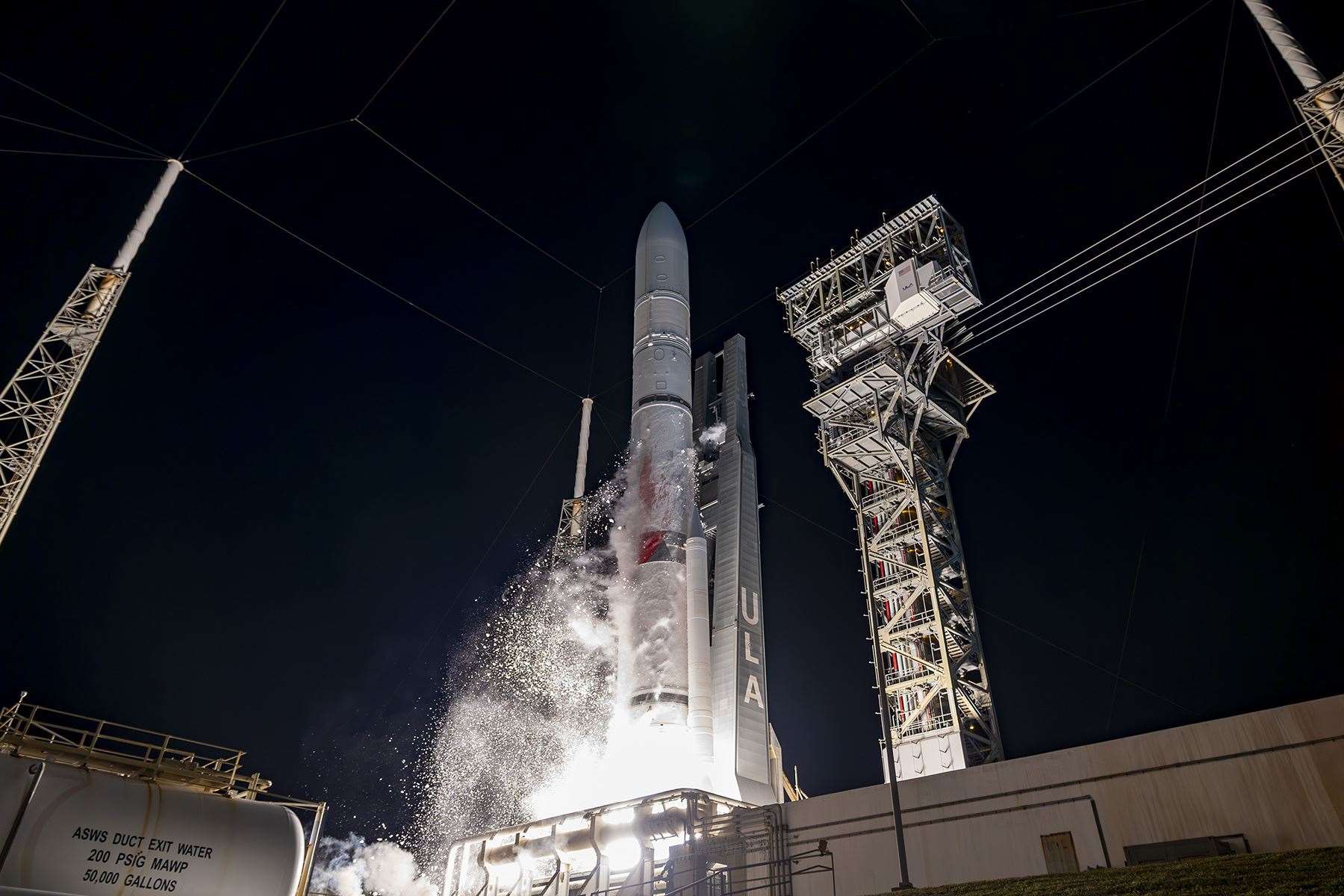 The rocket was carrying a piece of technology developed by UK scientists (ULA)