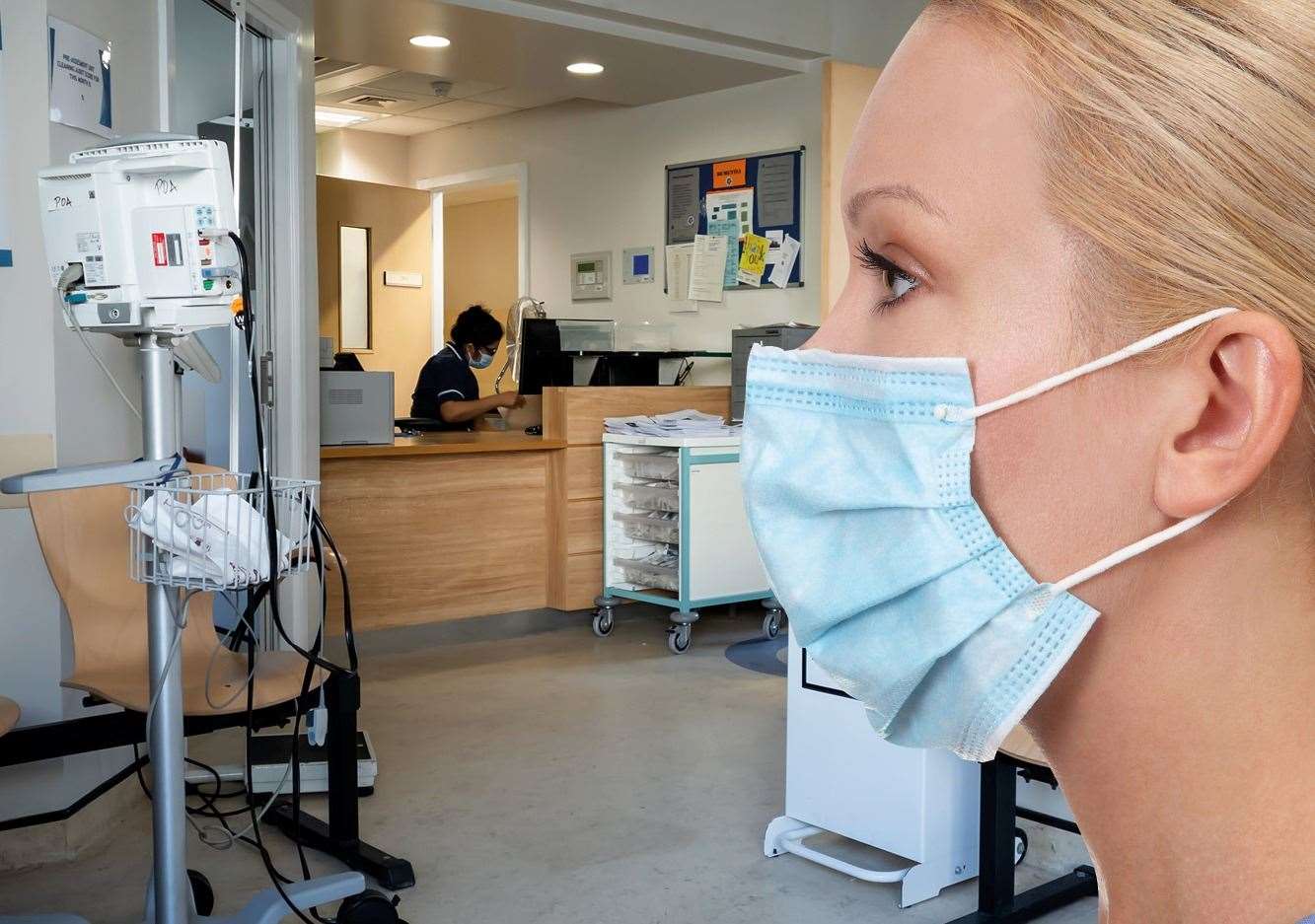 People will be required to wear a face mask when visiting the hospital. Stock picture