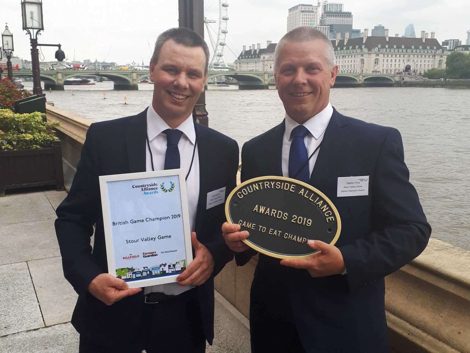 Daran Byrom (left) and Steve King own Stour Valley Game and Butchers