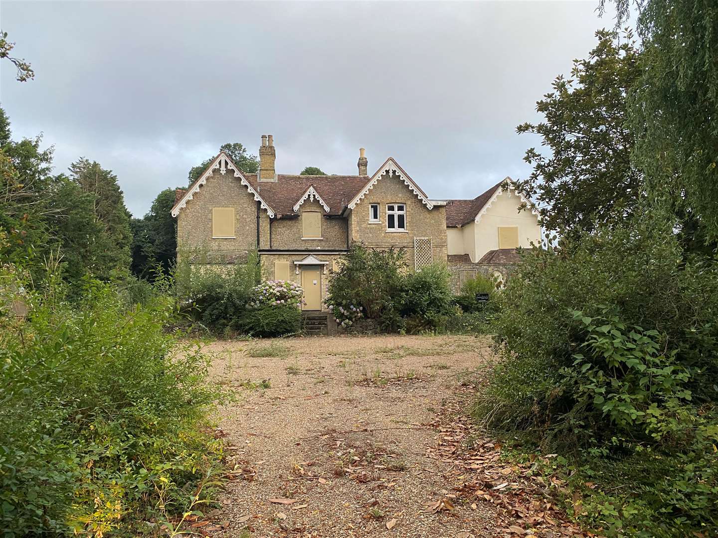 The previous owners have left and the house was boarded up