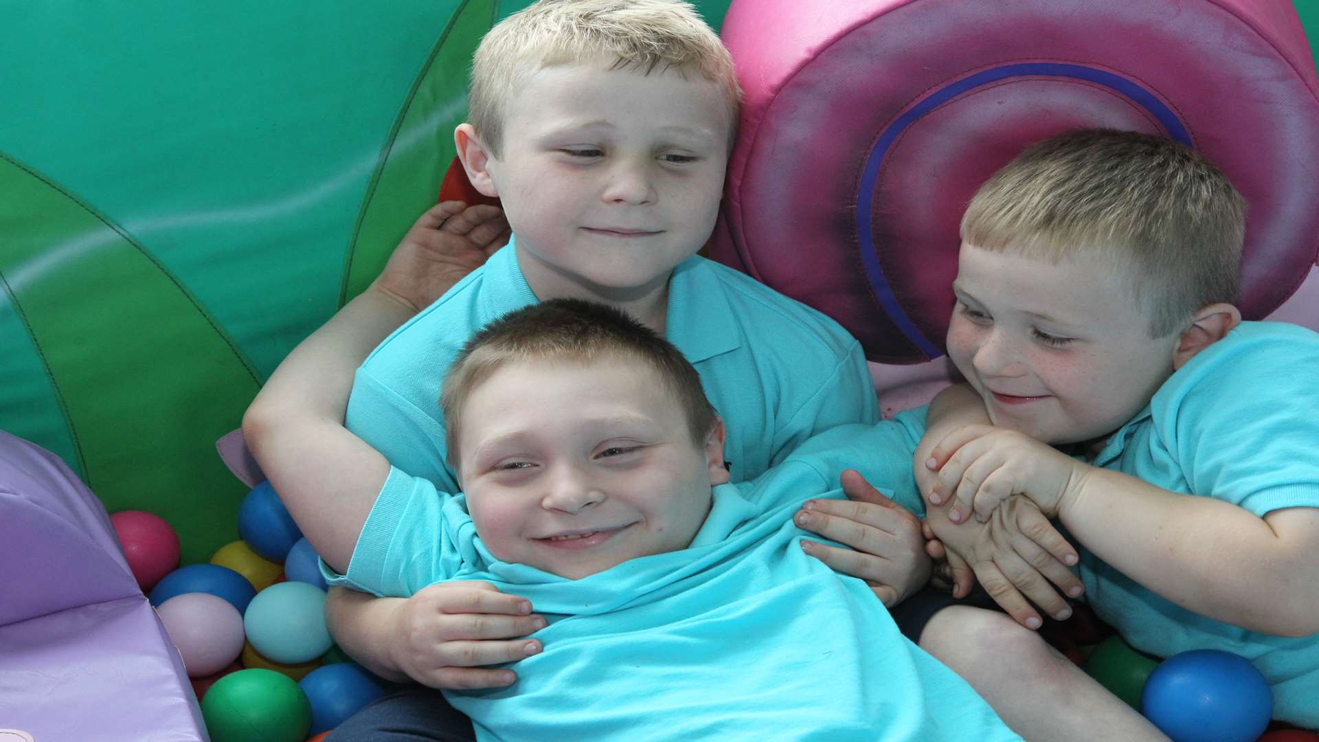 Charlie with brothers Henry and George