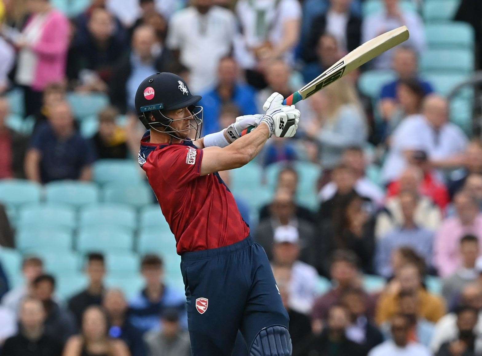 Joe Denly also struck a half-century as Kent took control. Picture: Keith Gillard