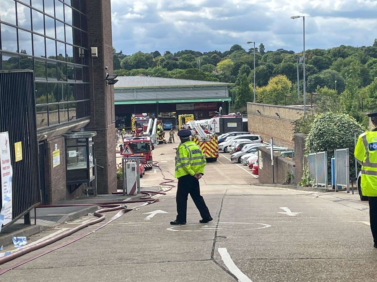 Emergency services were at the scene in Sandling Road, Maidstone, for hours