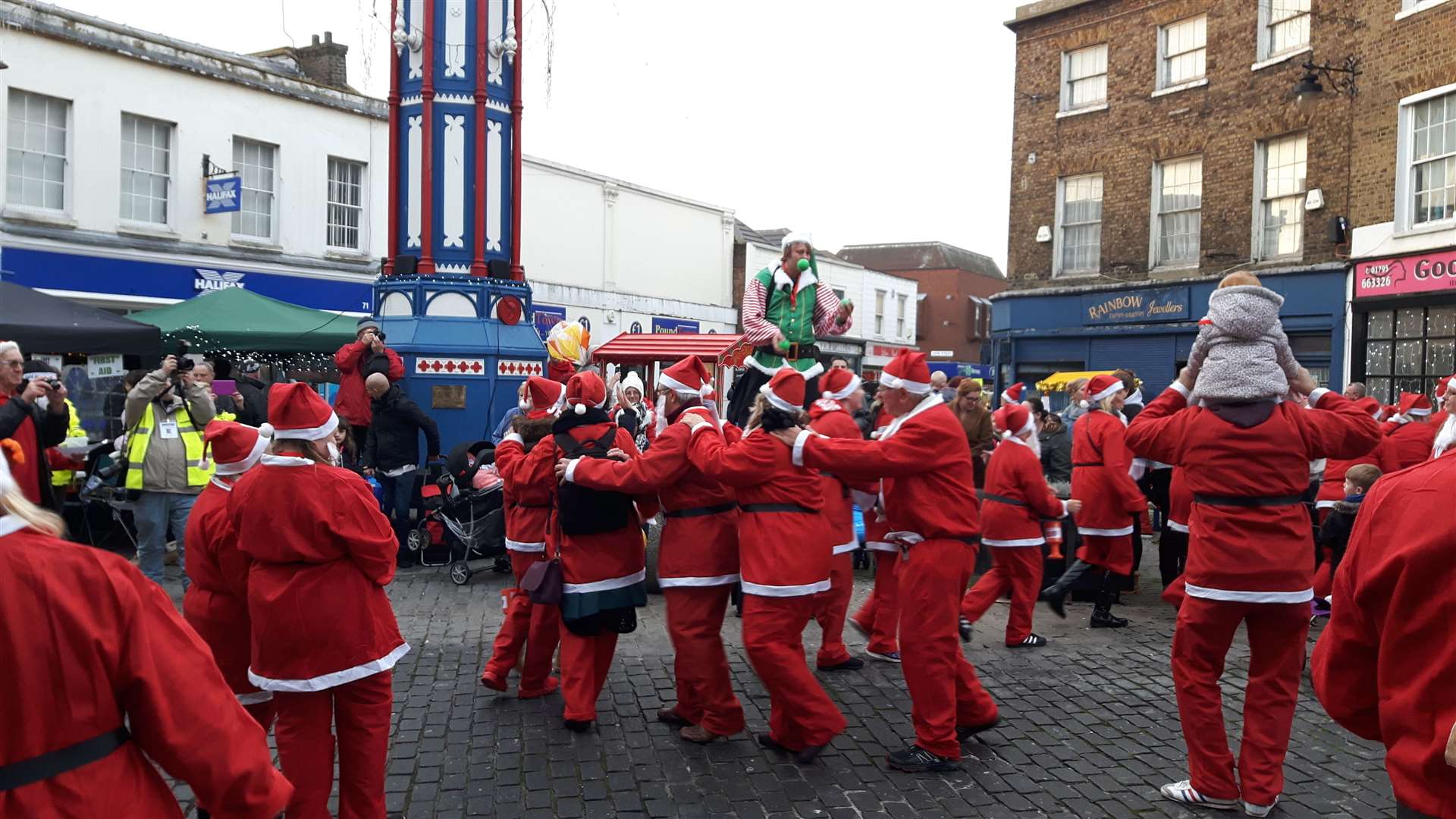 Rotary Club Santas will be holding a Christmas Conga around the clock tower at the Sheerness lights switch-on at 3pm this Saturday (22863682)
