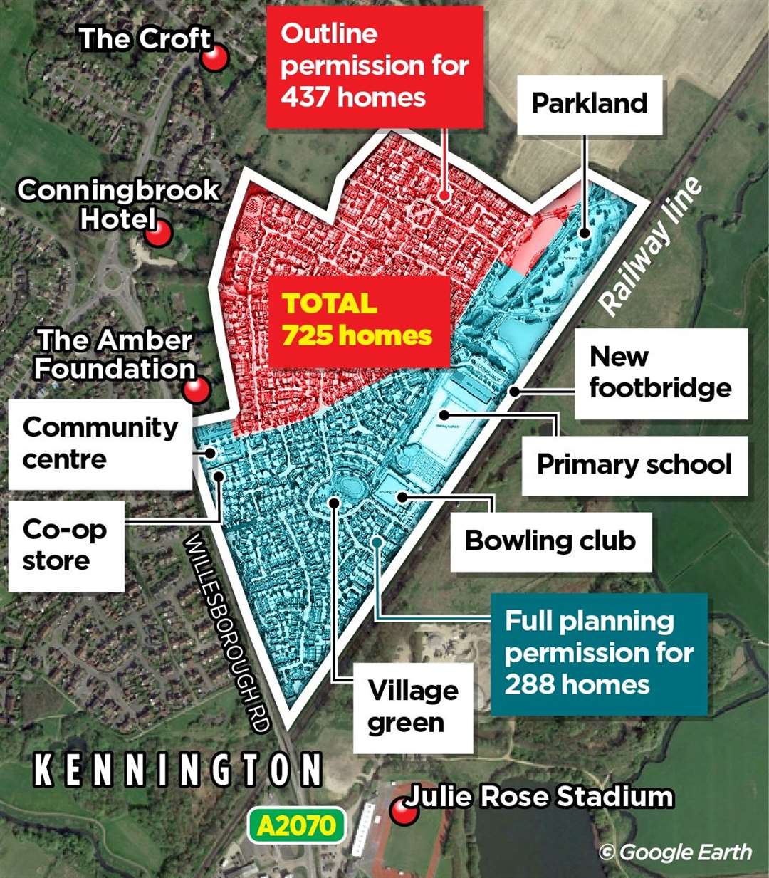 The 'Large Burton' development in Kennington is being built off Willesborough Road