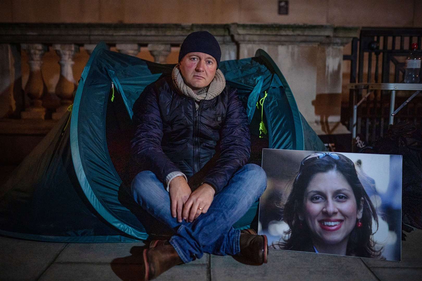 Richard Ratcliffe outside the Foreign Office in London (Aaron Chown/PA)