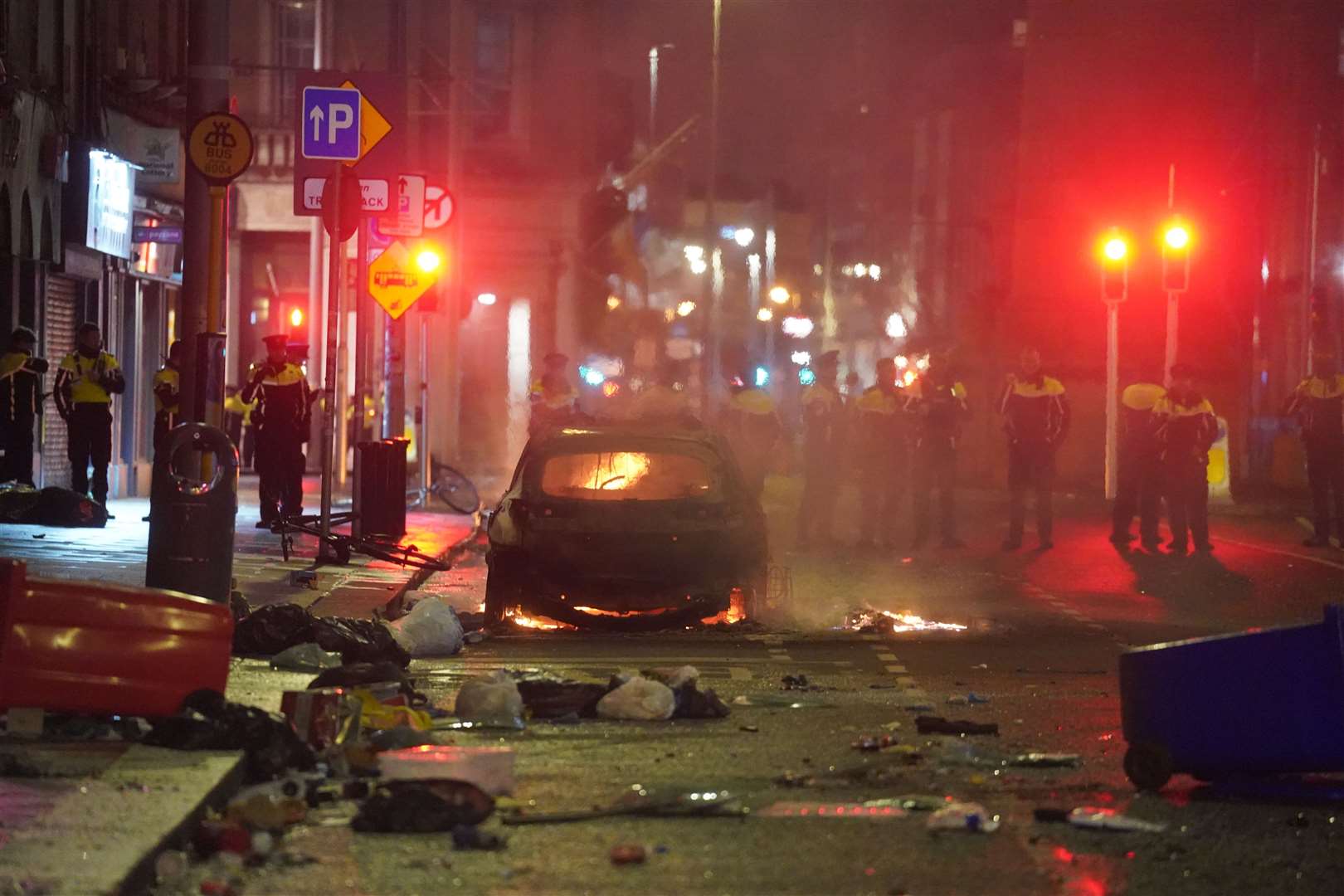 The scene on Parnell Street in Dublin city centre after violent scenes unfolded last November (Brian Lawless/PA)