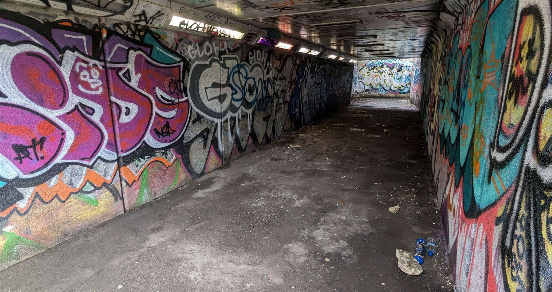 The walkway looks much better now that the sea of rubbish has been cleared