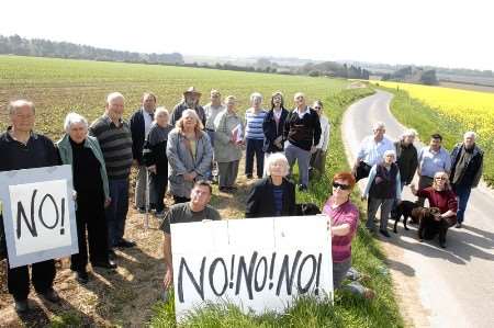 No No No say protestors near Eastry