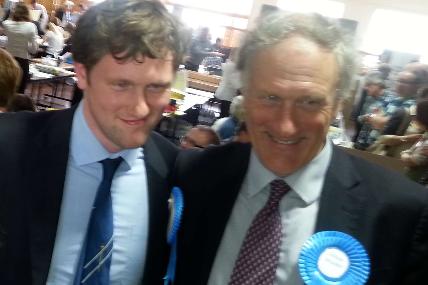 John Brazier with his father, Canterbury MP Julian Brazier.
