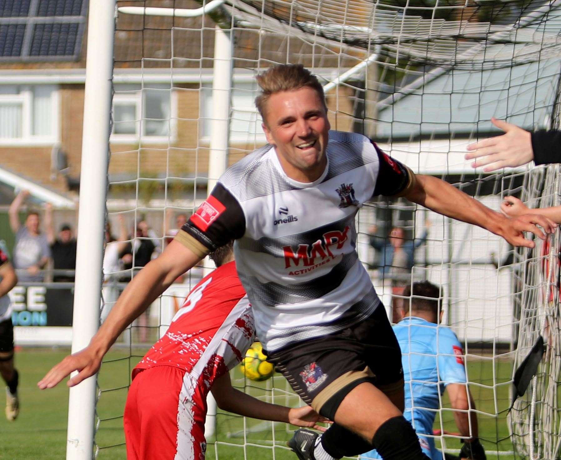 Tom Chapman - the top scorer’s goal at Sevenoaks was in vain. Picture: Paul Willmott