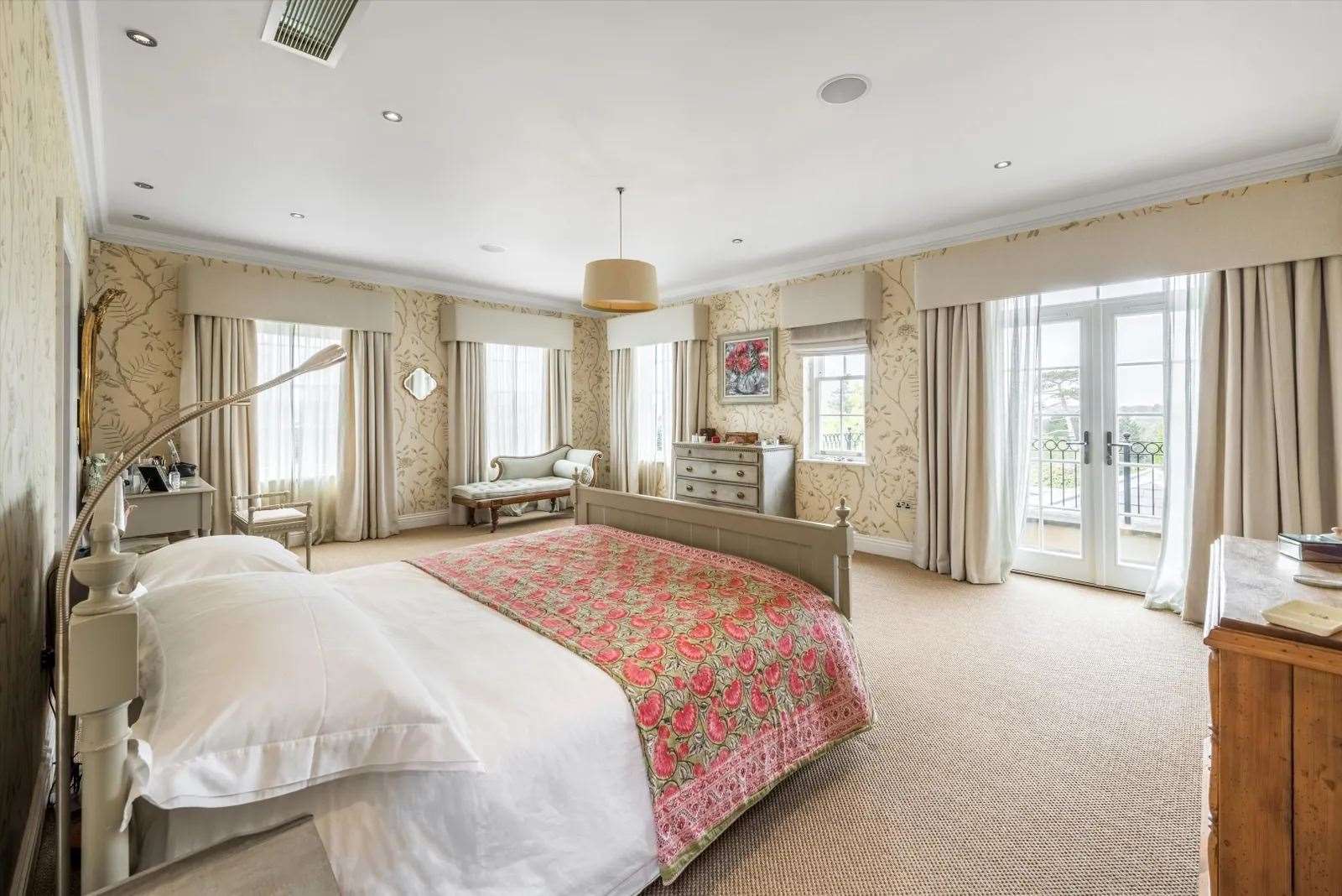Take your pick from five spacious bedrooms in the main house. Picture: Knight Frank