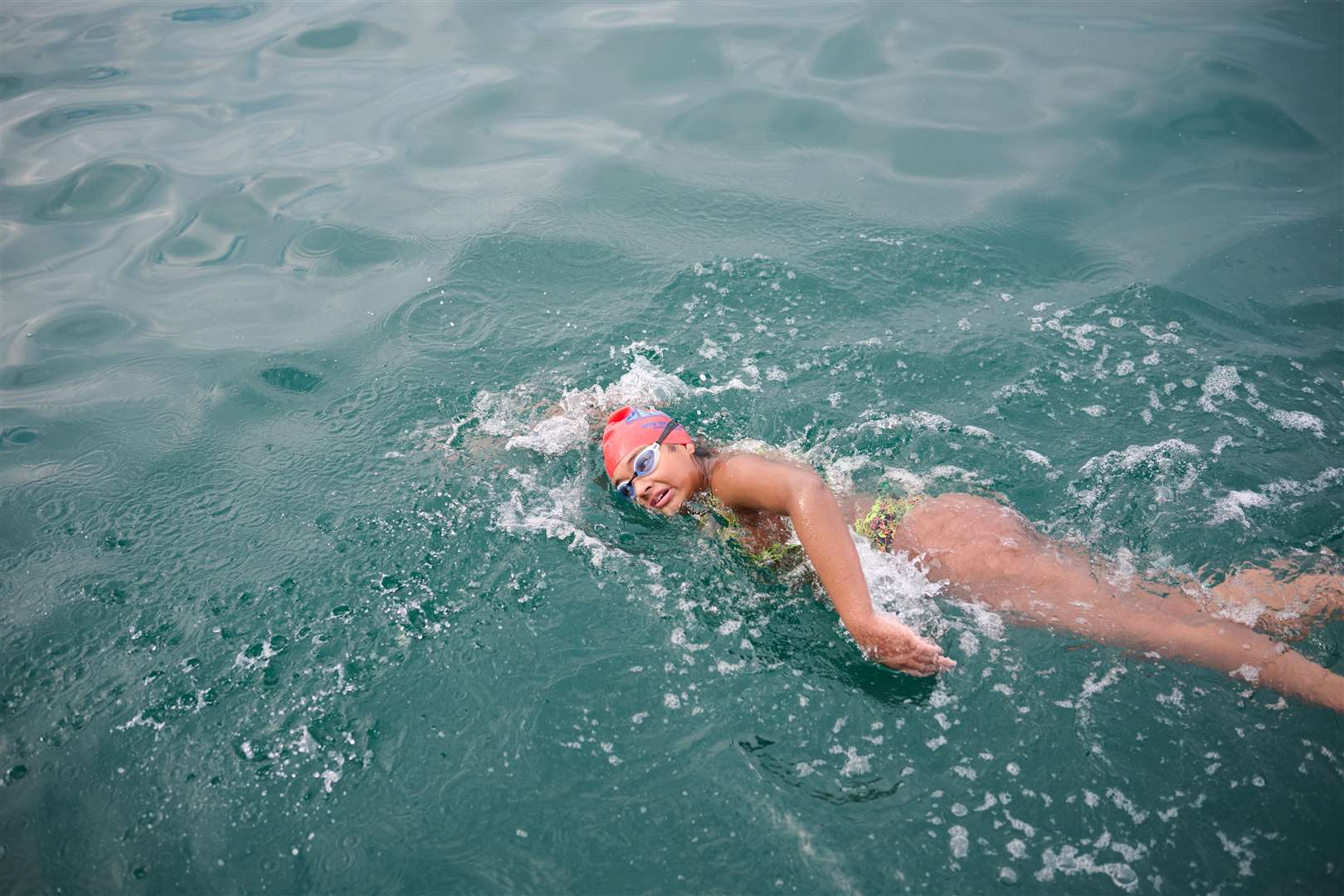 Prisha swam the Channel in 11 hours and 48 minutes (Paul Meyler/PA)