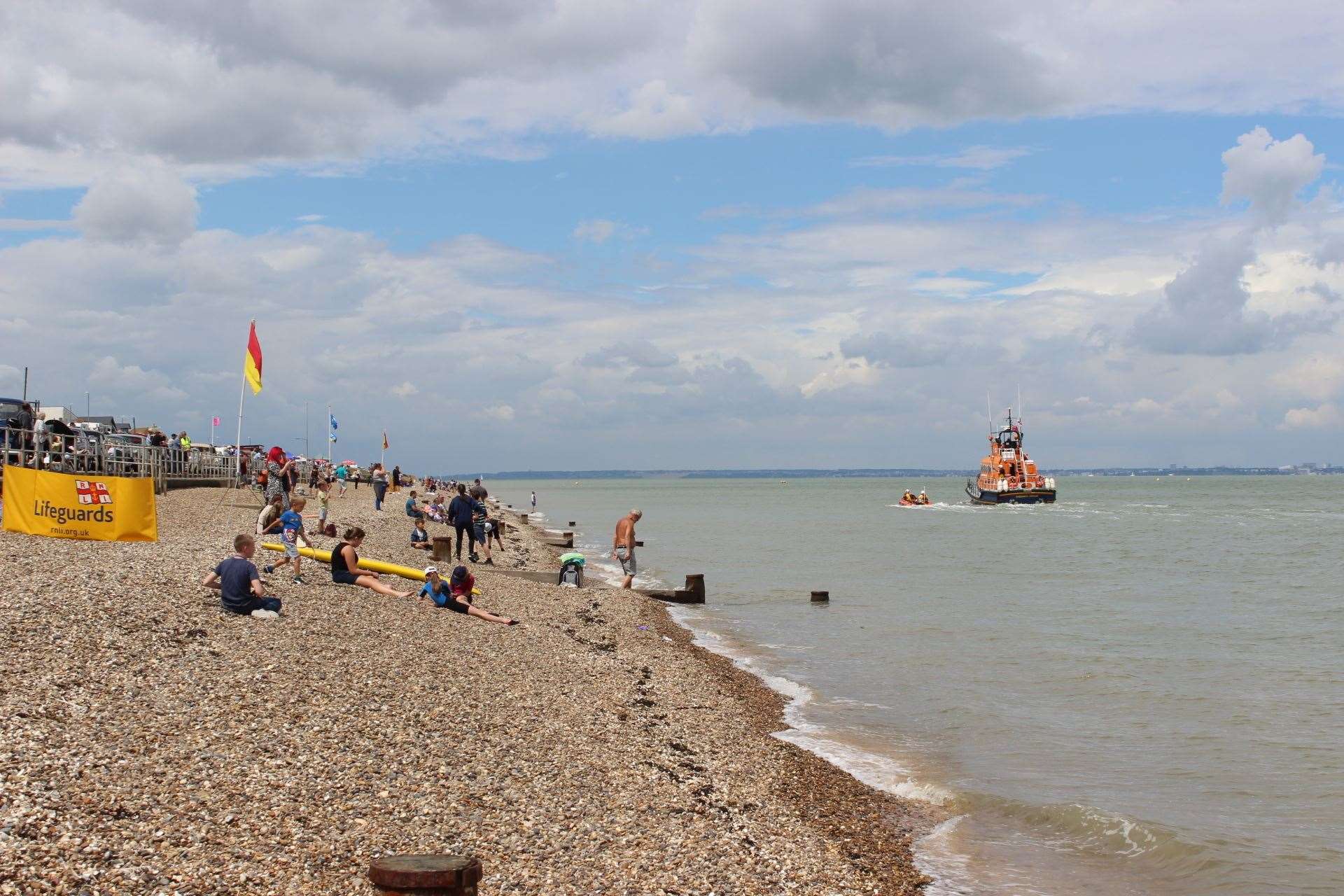 Award-winning Blue Flag beach at Minster on the Isle of Sheppey