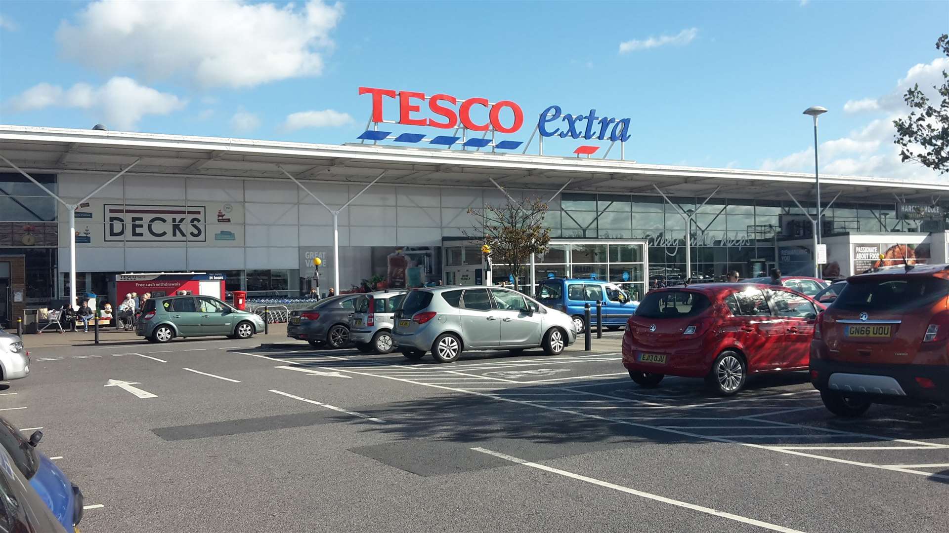 The incident happened in Tesco Extra in Broadstairs