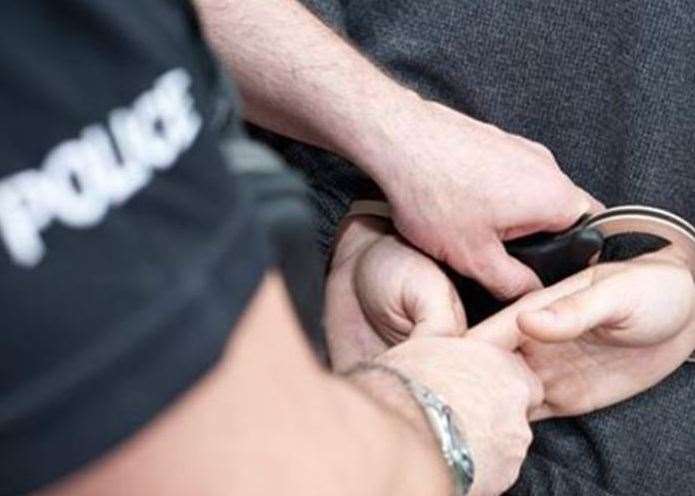 The man was arrested after 23 wraps of cocaine and a lock knife were found. Stock image