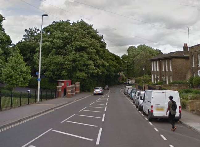 The car was stopped in Medway Road, picture Google maps.