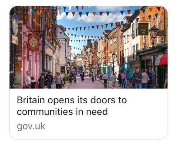 The Ministry of Housing, Communities & Local Government used an image of Rochester to promote a scheme, which is actually happening in Rochford