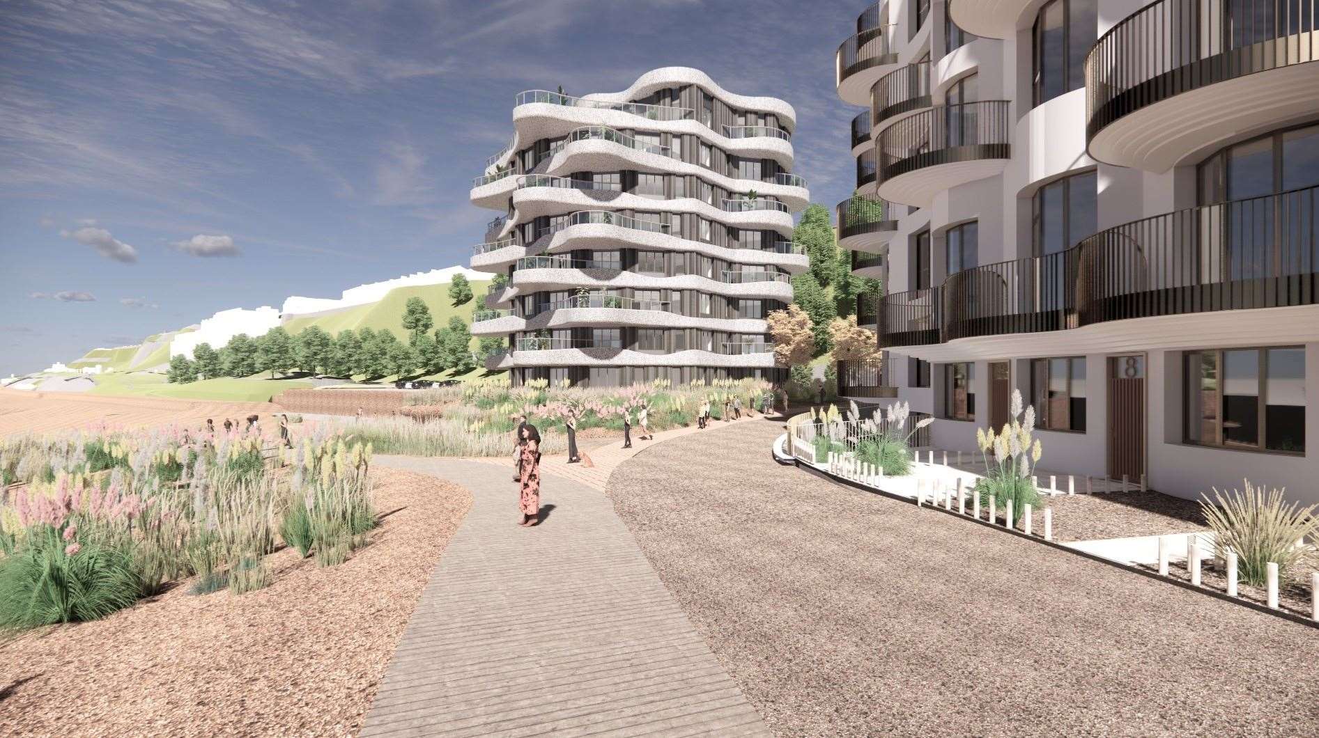 More flats planned as part of the Folkestone seafront masterplan. Picture: Folkestone Harbour & Seafront Development Company
