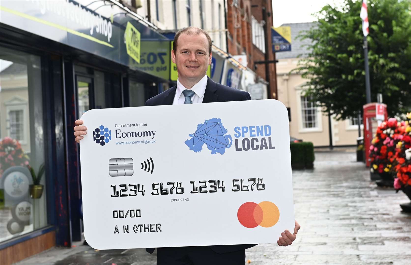 Gordon Lyons launched the high street stimulus scheme earlier this year (Department for Economy/PA)