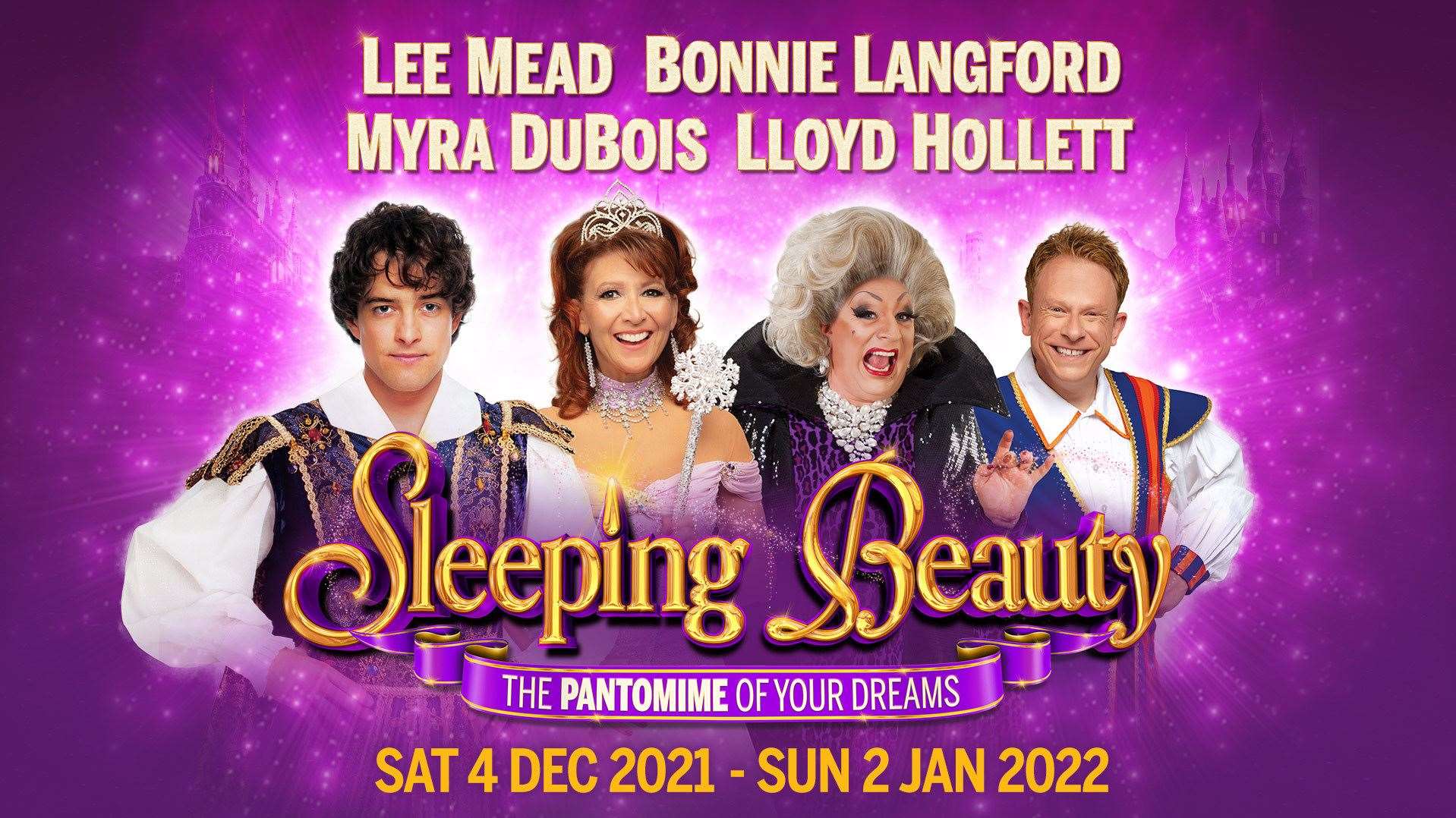 The cast of Sleeping Beauty at the Churchill Theatre includes Thanet's Lloyd Hollett (far right)