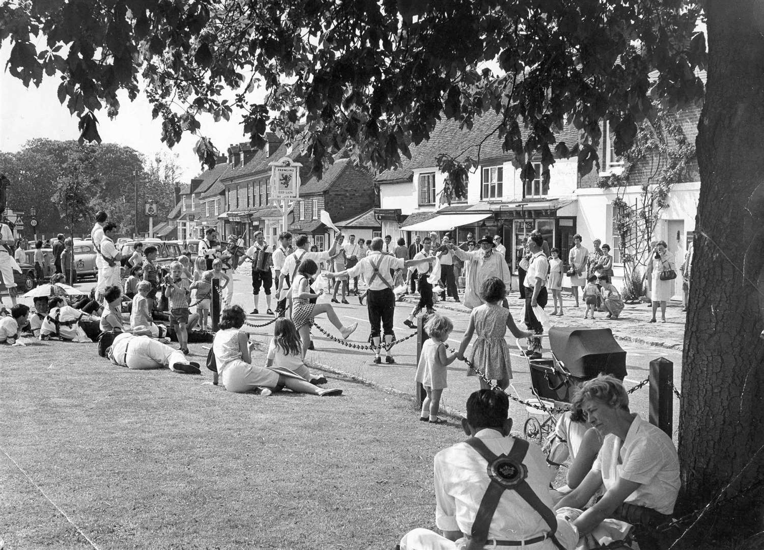 Morris dancers in Tenterden in 1968. Picture: Gordon Herd