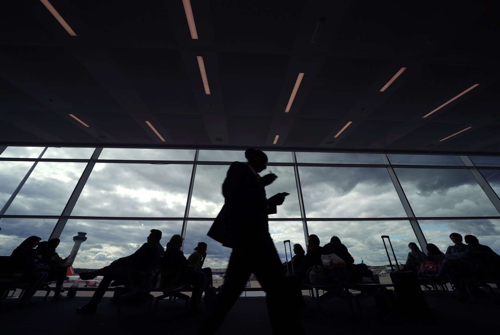 The figures come despite fog causing problems at Stansted (Yui Mok/PA)