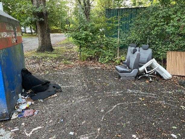 Rubbish fly-tipped in Tonbridge