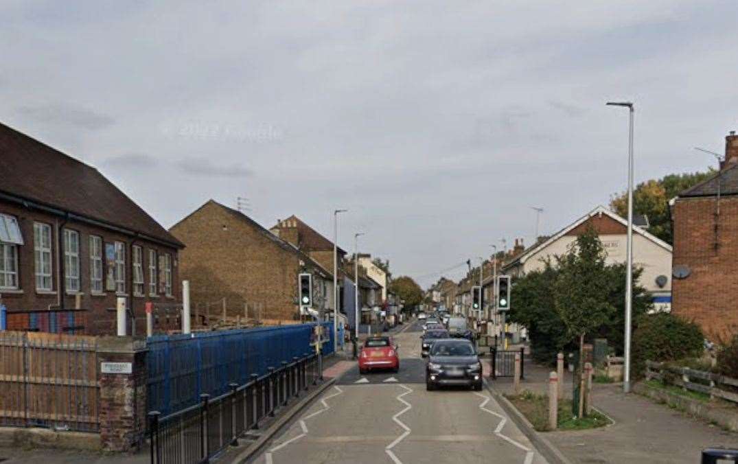 Two men have been charged after a school in Luton Road, Chatham, suffered significant damage from a reported attempt to steal lead from its roof. Photo: Google Maps