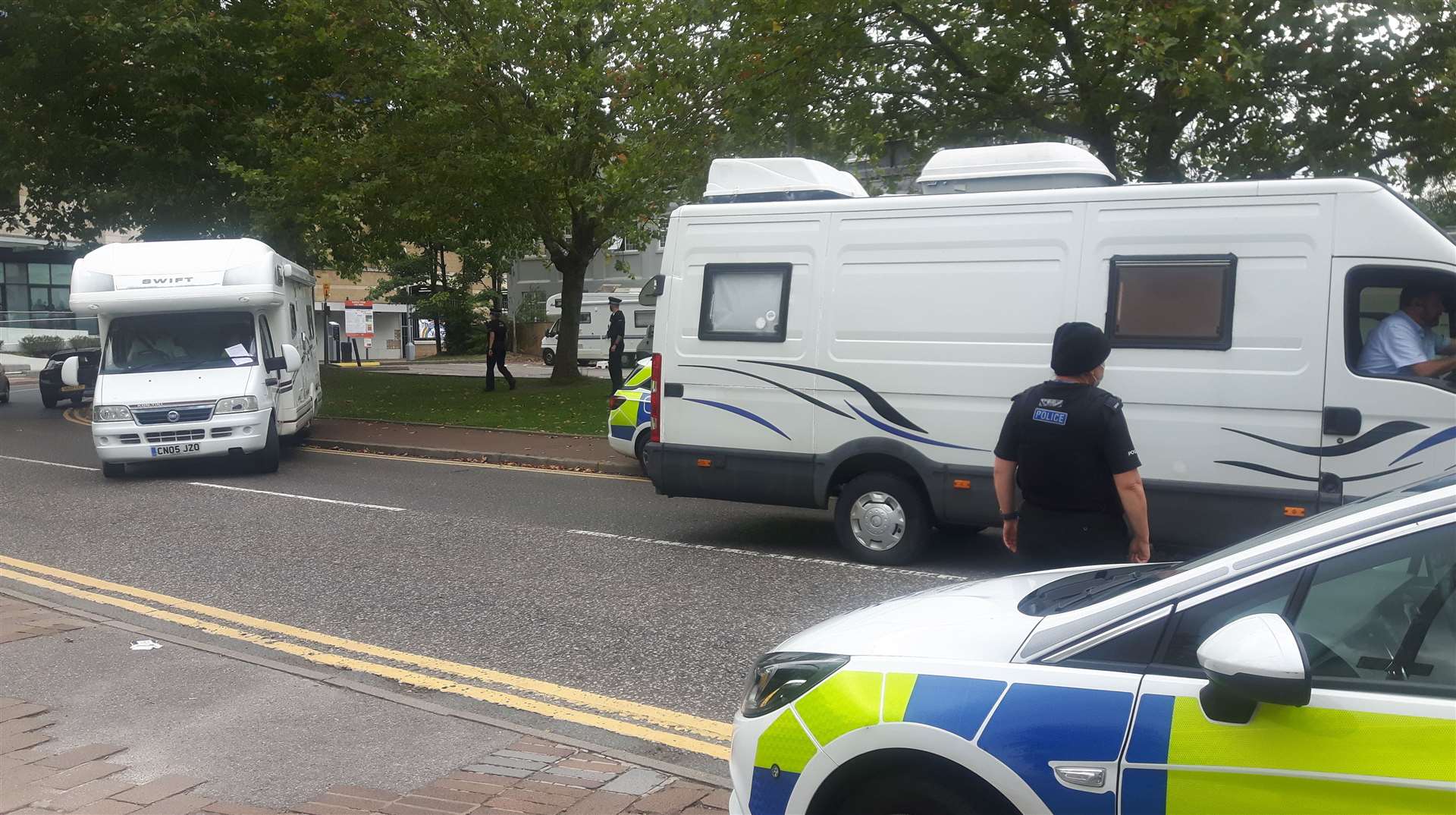 Some vehicles have begun to leave Barker Road Car Park in Maidstone