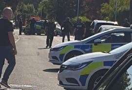 Joy Lane in Whitstable was sealed while armed police stormed the holiday home. Photo: Sam Gambrill