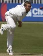 THREE WICKETS: Matt Dennington has brought Kent back into the match. Picture: CHRIS DAVEY