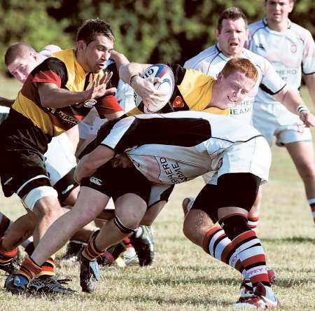 Ashford try to push forward against Sheppey