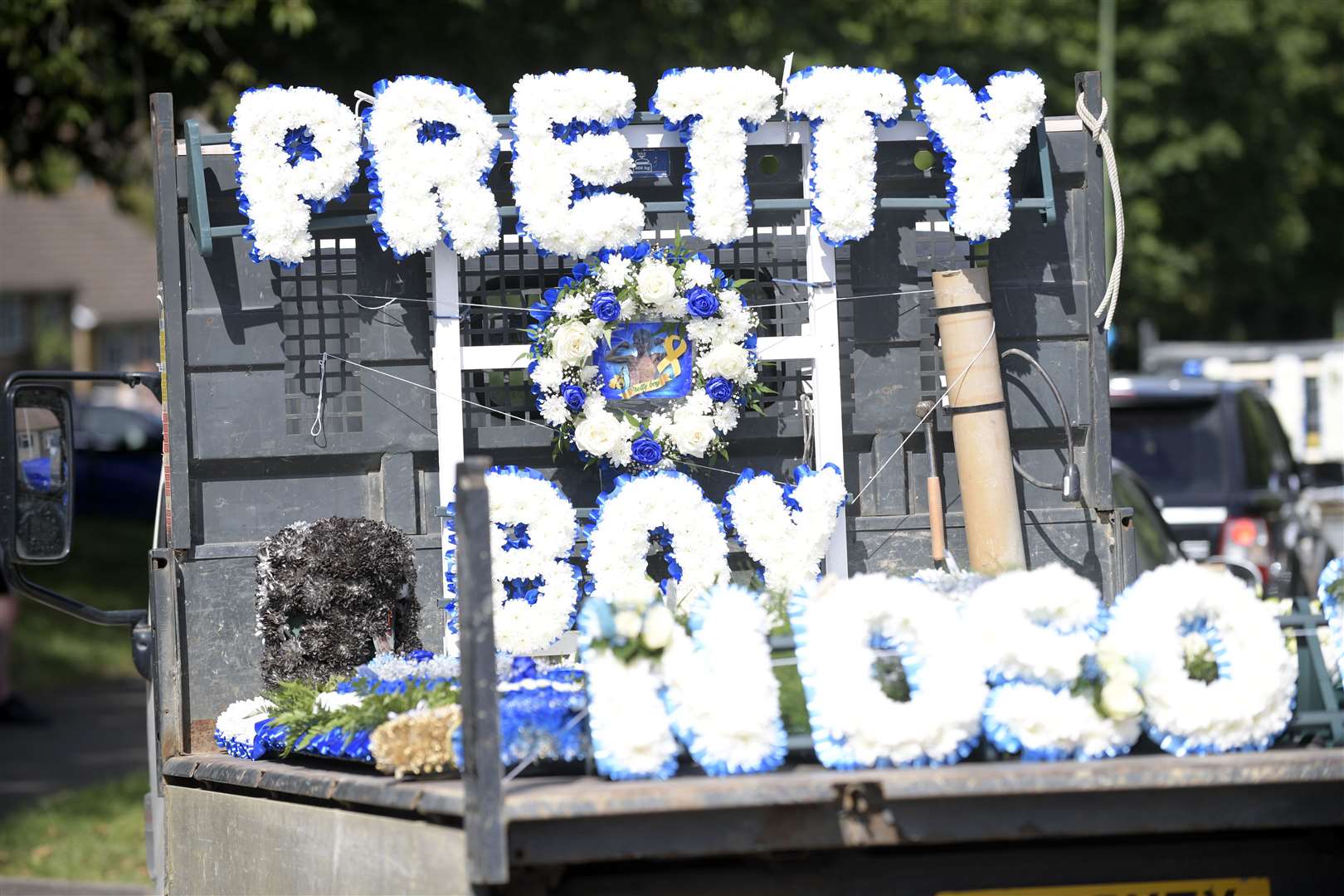 Floral tributes to Henry Boswell