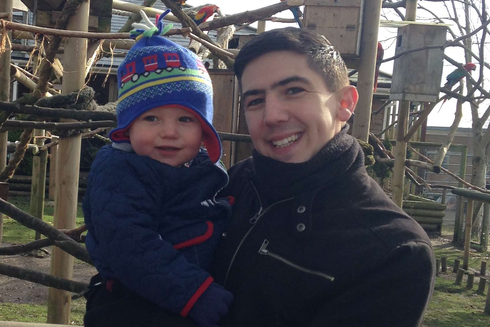 Elliott with dad Alex at the park