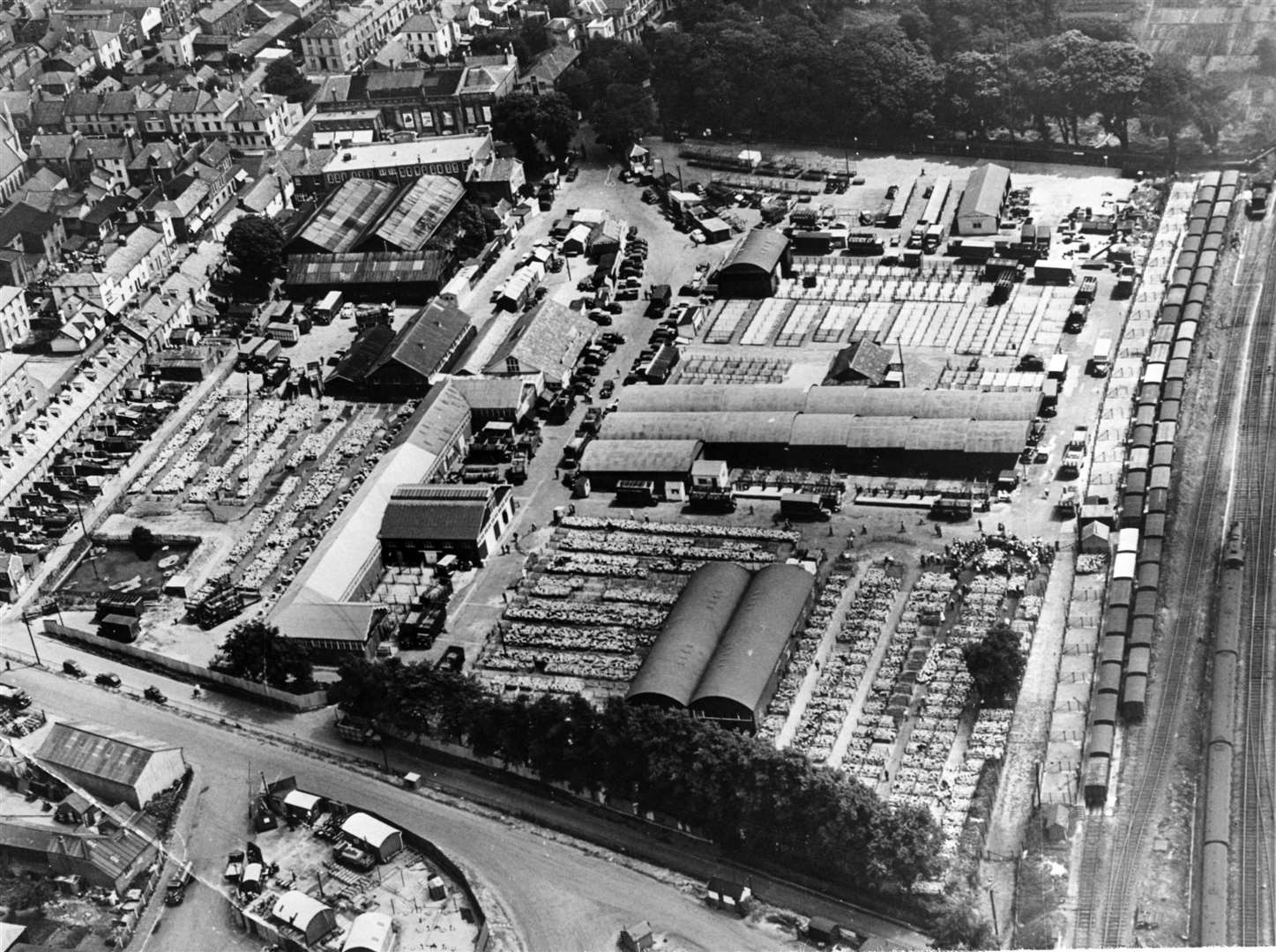 The original Ashford market in the 1950s. Picture: Steve Salter