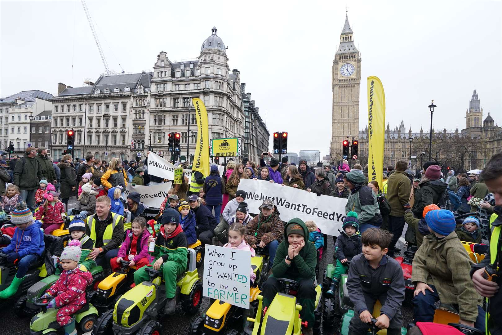 Thousands of protesters gathered in central London on Tuesday (Gareth Fuller/PA)