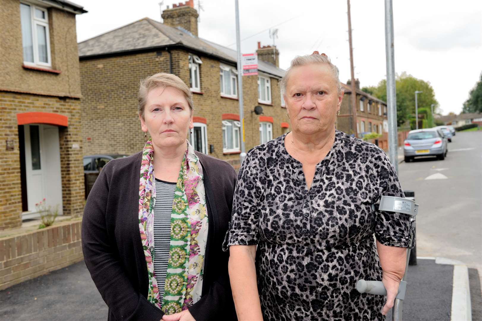 Dee Matthews and Sandra Stevens were among many residents affected by the bus route change