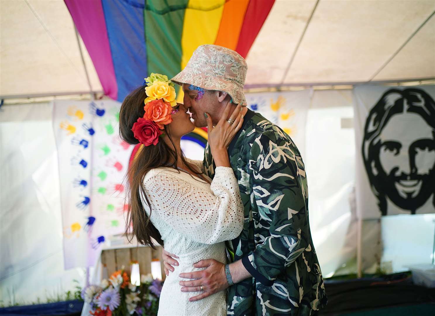 Lara Dayeh-Bunce, 30, and Elliot Dayeh-Bunce (Yui Mok/PA)